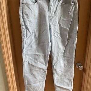 Old Navy High Rise OG Straight Jeans Size 12 Light Wash